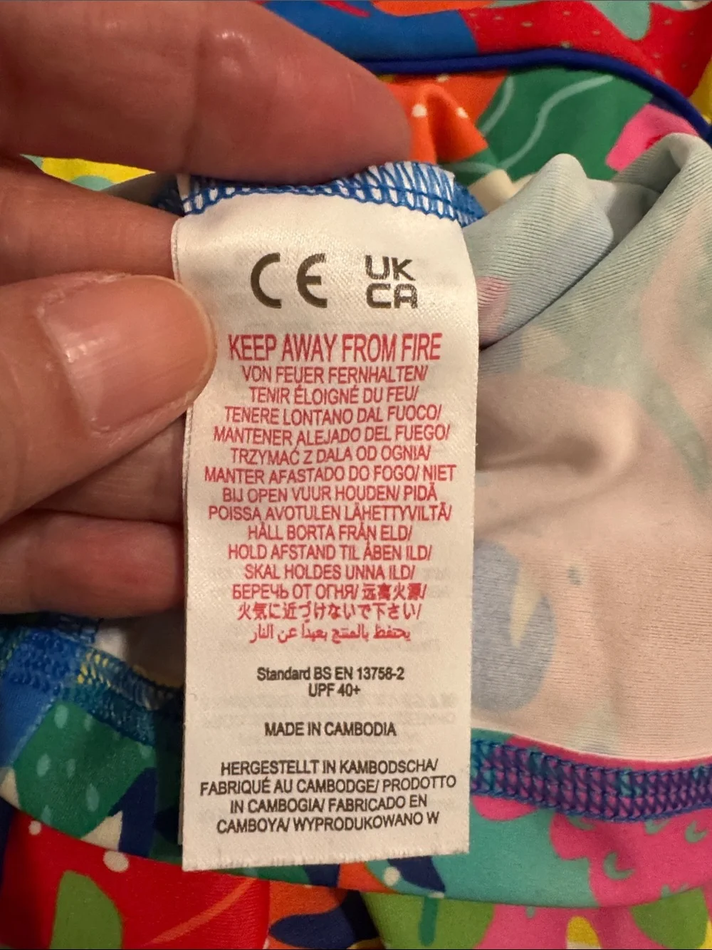 Boden Coral Reef Long Sleeve Rash Guard Multocolor Beach UPF Vacation 5-6 Year